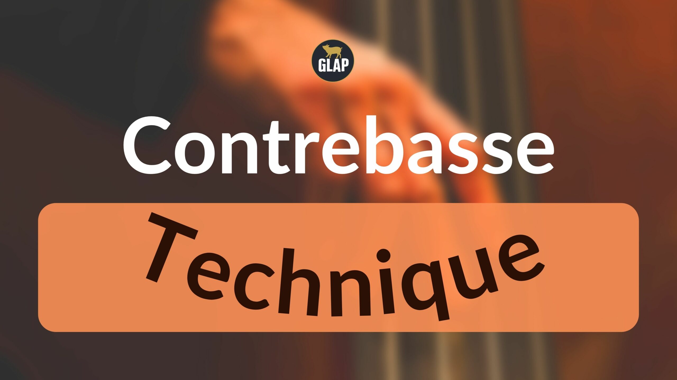 Technique à la contrebasse