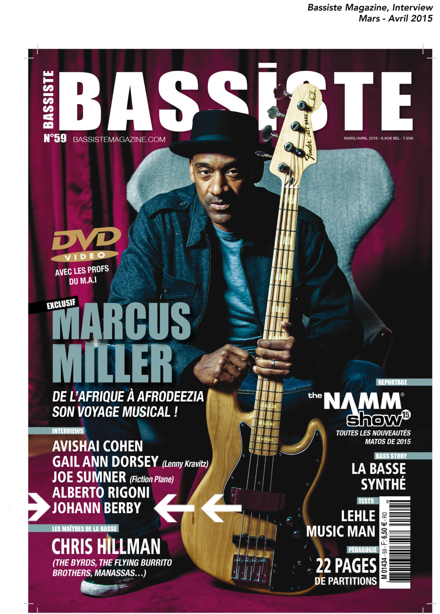 Johann Berby à la Une de Bassiste Magazine